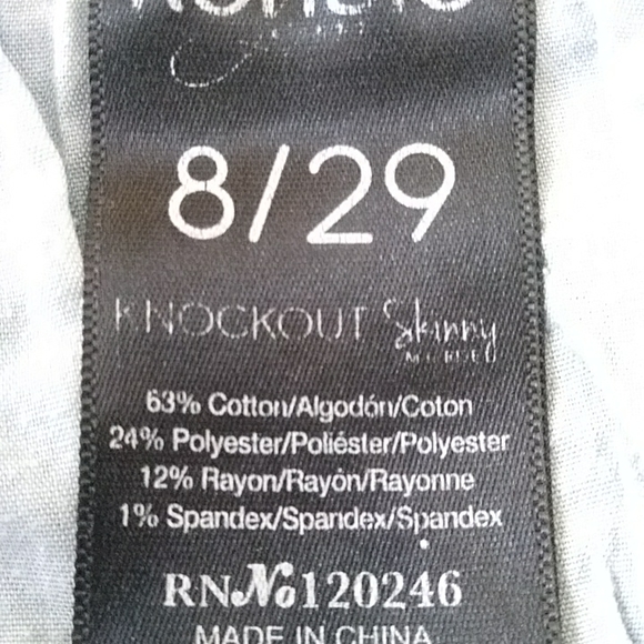 Kensie Knockout Distressed Skinny Jeans 8 / 29 Blue - Picture 4 of 16